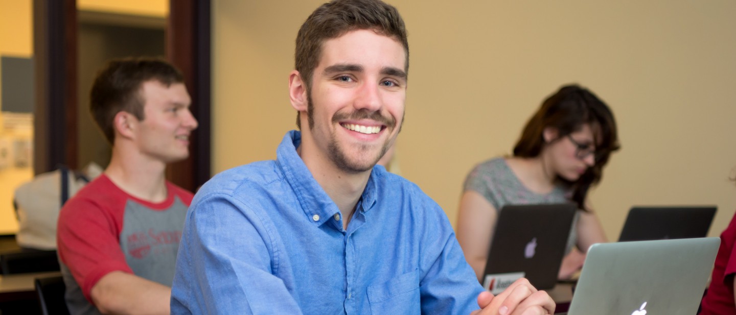 MBA student in the classroom