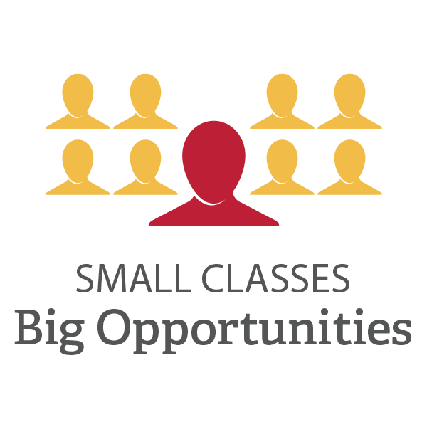 Small classes big opportunities graphic