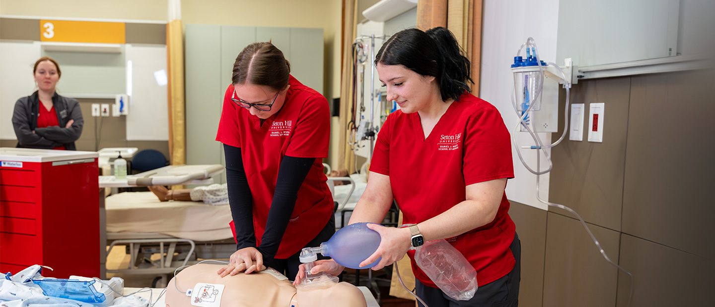 Seton Hill nursing students