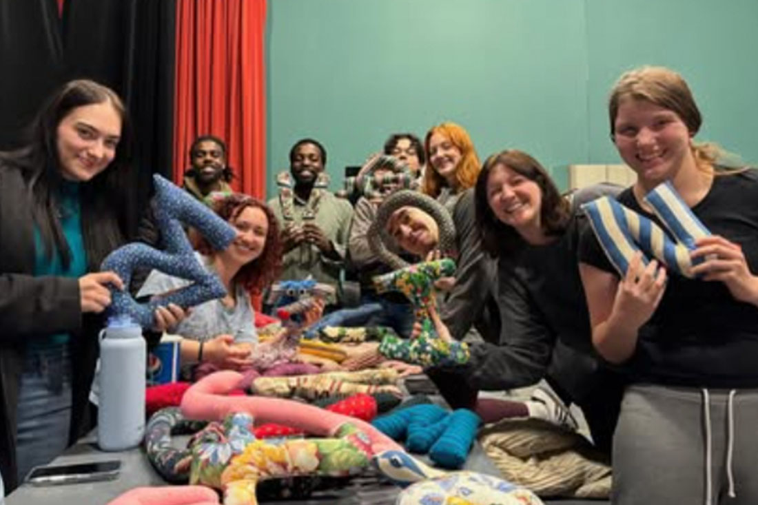 Seton Hill University Theatre - Voice and Speech Class Learning with IPA Pillows