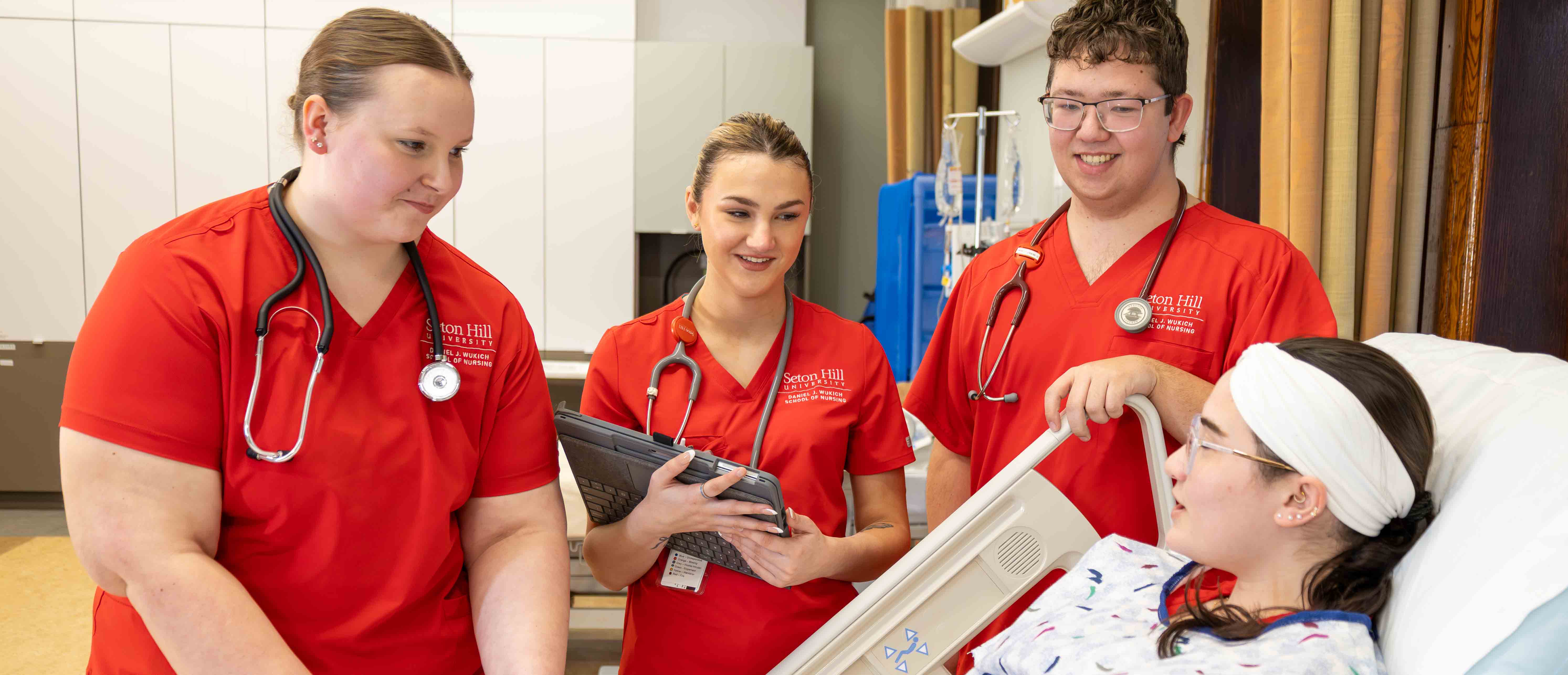 Nursing students at Seton Hill University
