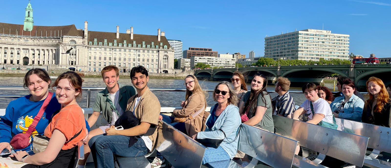 People on a boat.